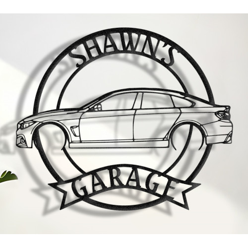 4 Series Gran Coupe 2019 Personalized Metal Wall Art, Tailored design to reflect your unique style, adding sophistication and personal touch to any space