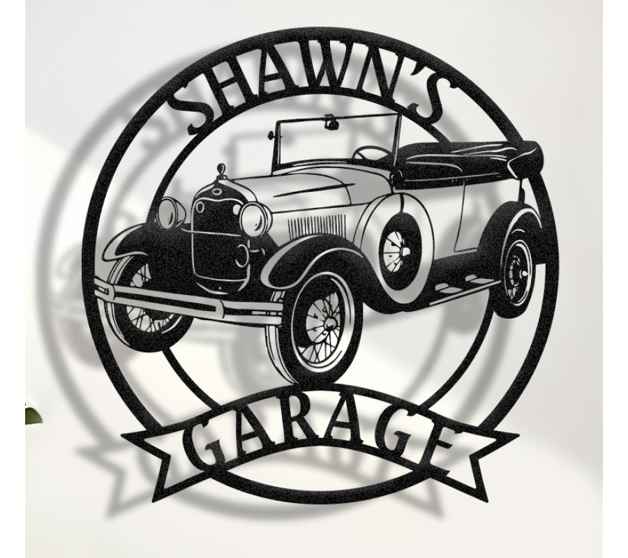 1929 Ford Model T Metal Sign, Classic Car Decor, Garage Wall Art, Ford Garage Sign, Model T Accessories, Vintage American Car Sign
