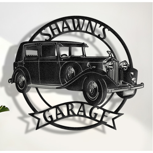 1930 Rolls-Royce Phantom II Metal Sign, Classic Car Decor, Garage Wall Art, Rolls-Royce Garage Sign, Phantom II Accessories, Personalized Rolls-Royce, Vintage Luxury Car Sign