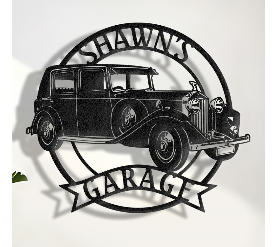 1930 Rolls-Royce Phantom II Metal Sign, Classic Car Decor, Garage Wall Art, Rolls-Royce Garage Sign, Phantom II Accessories, Personalized Rolls-Royce, Vintage Luxury Car Sign