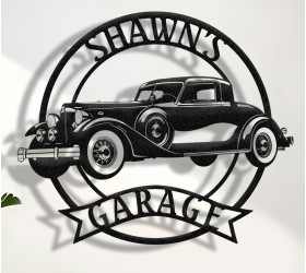 1930’s Packard Metal Sign, Classic Car Decor, Garage Wall Art, Packard Garage Sign, Personalized Packard, Vintage American Luxury Car Sign