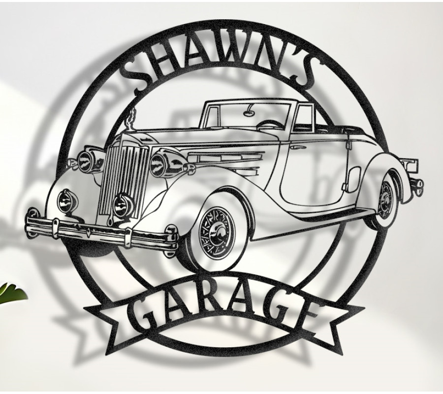 1933 Cadillac V16 Metal Sign, Classic Car Decor, Garage Wall Art, Cadillac Garage Sign, V16 Accessories, Personalized Cadillac, Vintage American Luxury Car Sign