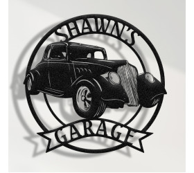 1933 Willys Coupe Metal Sign, Classic Car Decor, Garage Wall Art, Vintage Hot Rod Sign, Willys Garage Plaque, Personalized Willys Sign, Retro Car Enthusiast Gift