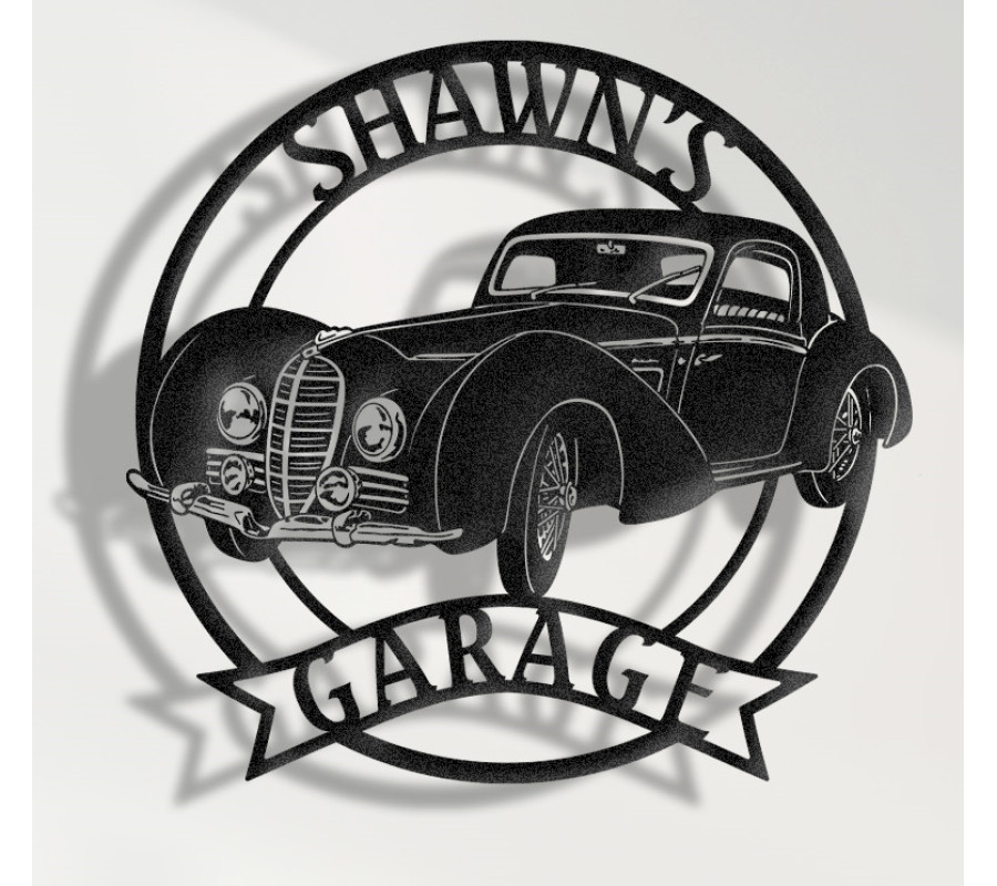 1937 Delahaye 145 Chapron Coupe Metal Sign, French Classic Car Wall Art, Vintage Racing Elegance, Delahaye Garage Decor, Personalized Automotive Collectible Sign