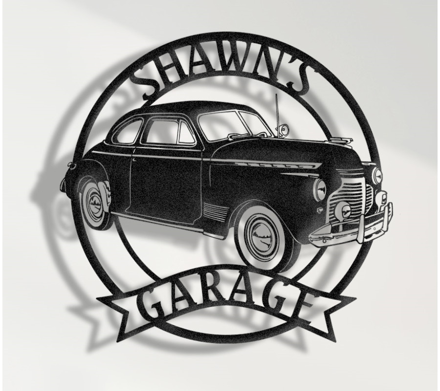 1941 Chevy Deluxe Metal Sign, Classic Chevrolet Wall Art, Vintage American Car Decor, Chevy Garage Sign, Personalized Retro Car Plaque, Collector Gift