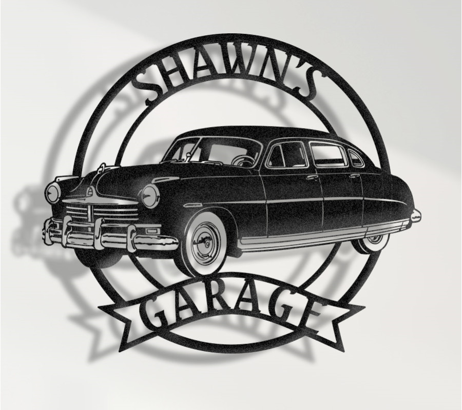 1948 Hudson Commodore Eight Metal Sign, Classic American Car Wall Art, Vintage Hudson Garage Decor, Retro Luxury Car Plaque, Personalized Collector Sign