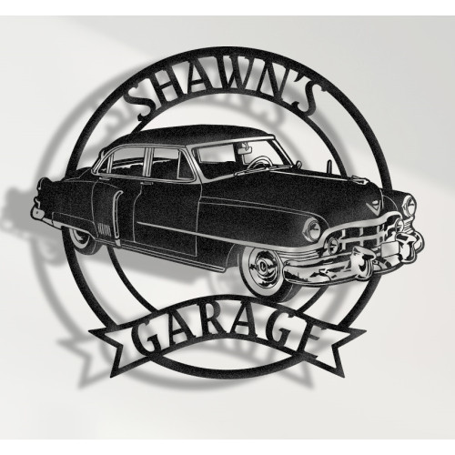 1953 Cadillac Fleetwood 60 Special Metal Sign, Vintage Luxury Car Wall Art, Classic Cadillac Garage Decor, Retro American Prestige Plaque, Personalized Collector Sign