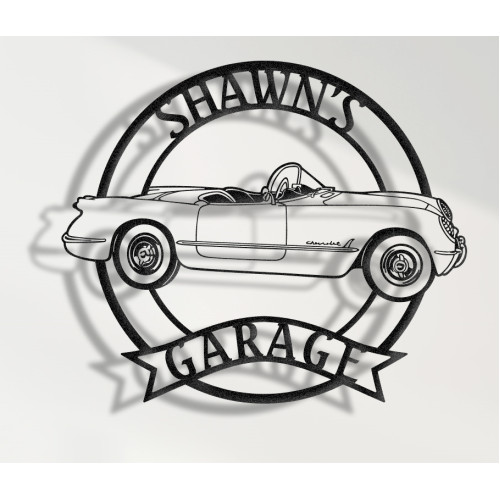 1954 Chevrolet  C1 Metal Sign, Classic American  Wall Art, Vintage  Garage Decor, Retro C1 Roadster Plaque, Personalized Chevy Collector Sign