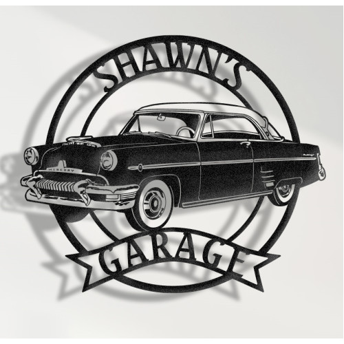 1954 Mercury Monterey Metal Sign, Classic American Car Wall Art, Vintage Mercury Garage Decor, Retro Mid-Century Car Plaque, Personalized Collector Sign