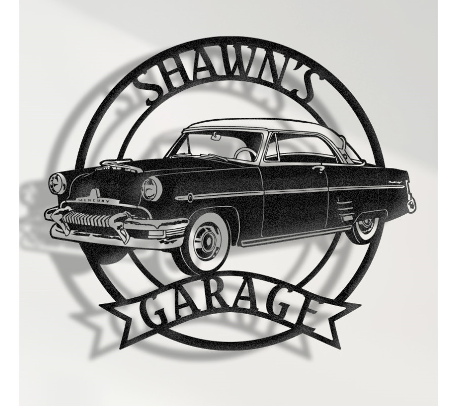 1954 Mercury Monterey Metal Sign, Classic American Car Wall Art, Vintage Mercury Garage Decor, Retro Mid-Century Car Plaque, Personalized Collector Sign