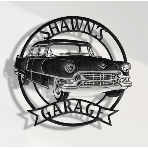 1956 Cadillac Fleetwood 60 Special Metal Sign, Vintage Luxury Car Wall Art, Classic Cadillac Garage Decor, Retro American Prestige Plaque, Personalized Collector Sign