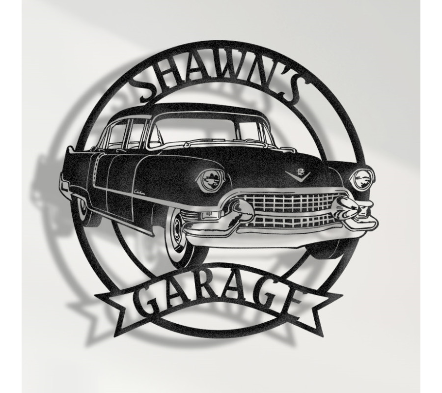 1956 Cadillac Fleetwood 60 Special Metal Sign, Vintage Luxury Car Wall Art, Classic Cadillac Garage Decor, Retro American Prestige Plaque, Personalized Collector Sign