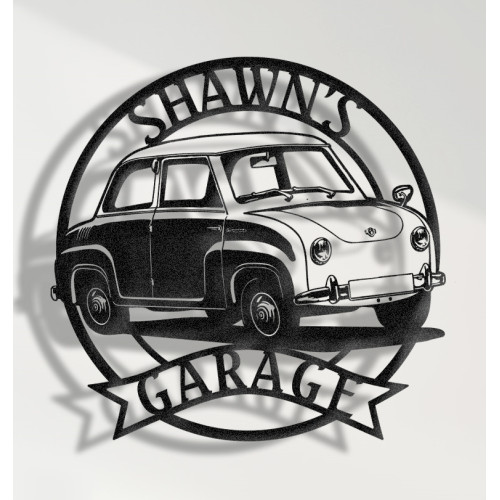 1957 Goggomobil Metal Tablo, Vintage Mikro Otomobil Duvar Dekoru, Klasik Alman Mini Araba Garaj Süsü, Retro Goggomobil Panosu, Kişiye Özel Koleksiyon Tabelası