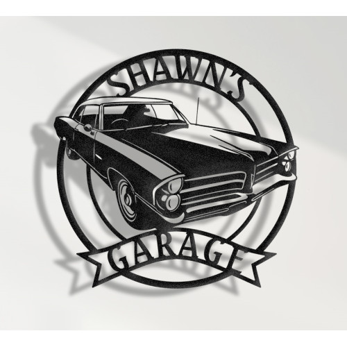 1965 Pontiac Catalina Metal Sign, Classic American Full-Size Car Wall Art, Vintage V8 Cruiser Decor, Retro Pontiac Garage Plaque, Personalized Collector Sign