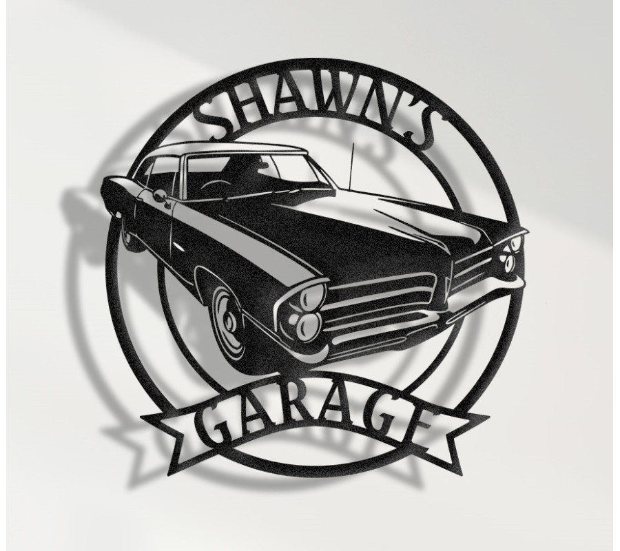 1965 Pontiac Catalina Metal Sign, Classic American Full-Size Car Wall Art, Vintage V8 Cruiser Decor, Retro Pontiac Garage Plaque, Personalized Collector Sign