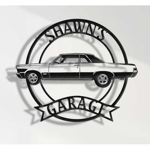 1965 Pontiac GTO Metal Sign, Classic American Muscle Car Wall Art, Vintage V8 Pontiac Decor, Retro GTO Garage Plaque, Personalized Collector Sign