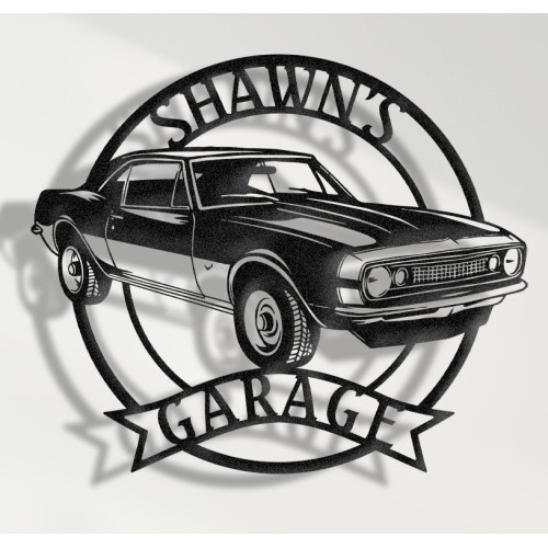 1967 Chevy Camaro SS 350 Metal Tablo, Klasik Kaslı Araba Duvar Dekoru, Vintage Garaj Tasarımı, Camaro SS Tabelası, Retro Otomobil Koleksiyon Hediyesi