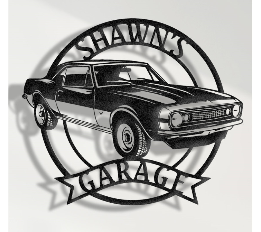 1967 Chevy Camaro SS 350 Metal Sign, Classic Muscle Car Wall Art, Vintage Garage Decor, Camaro SS Wall Sign, Retro Car Collector Gift