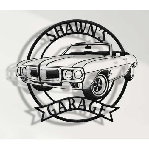 1967 Pontiac Firebird Convertible Metal Sign, Classic Muscle Car Wall Art, Vintage Garage Decor, Convertible Firebird Wall Art, Retro Car Gift