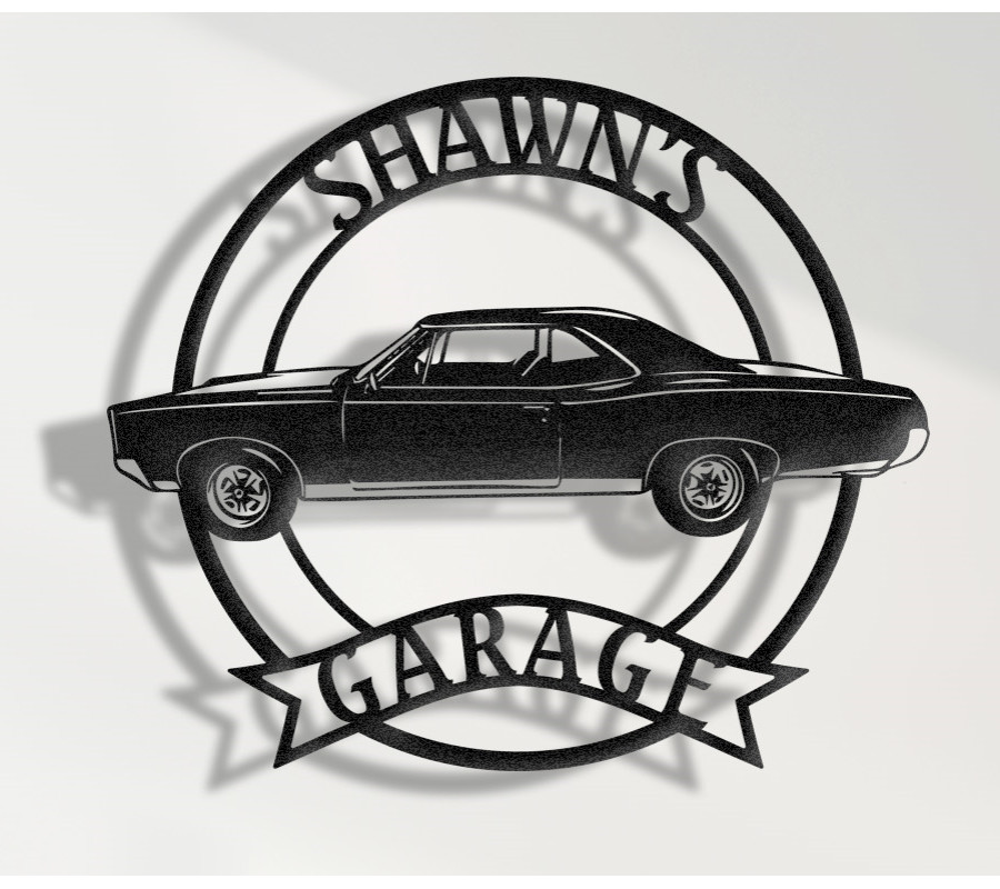 1967 Pontiac GTO Metal Sign, Classic Muscle Car Wall Art, Vintage Garage Decor, GTO Wall Sign, Retro Car Gift, American Muscle Icon