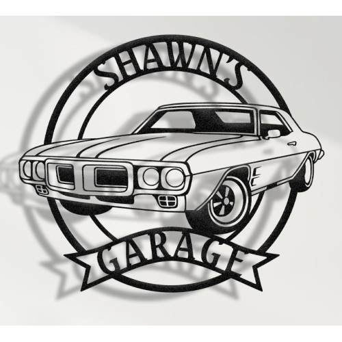 1967 Pontiac Firebird Metal Sign, Classic Muscle Car Wall Art, Vintage Garage Decor, Firebird Wall Sign, Retro Auto Gift, American Iconic Car Art