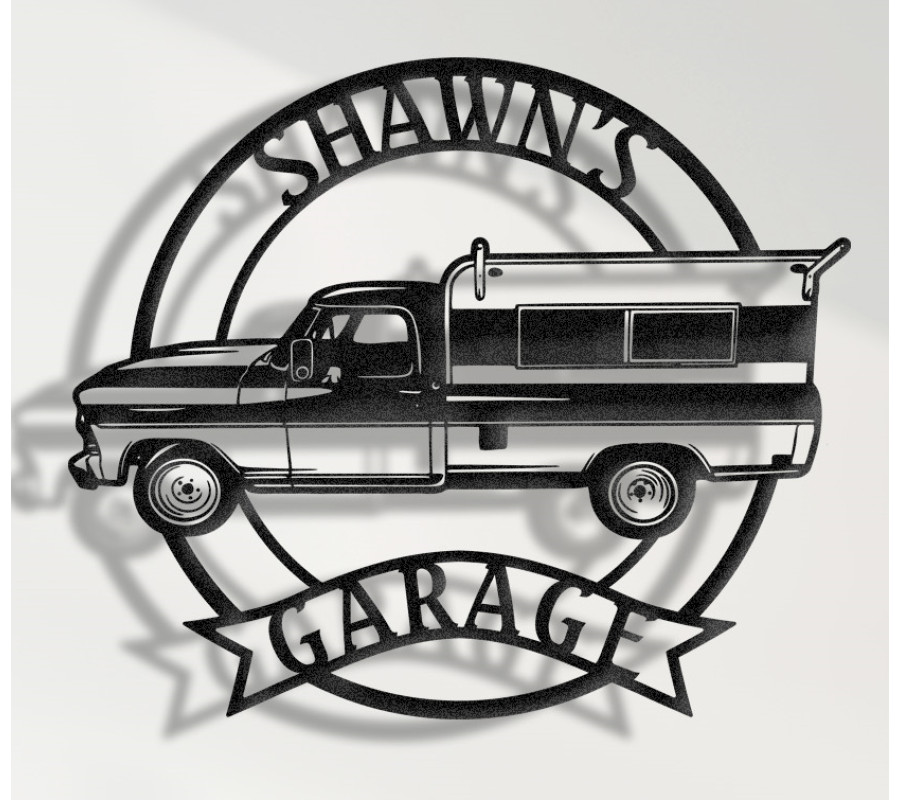 1968 Ford F-100 Metal Sign, Classic Pickup Truck Wall Art, Vintage Garage Decor, F100 Wall Sign, Retro Truck Gift, American Workhorse Design