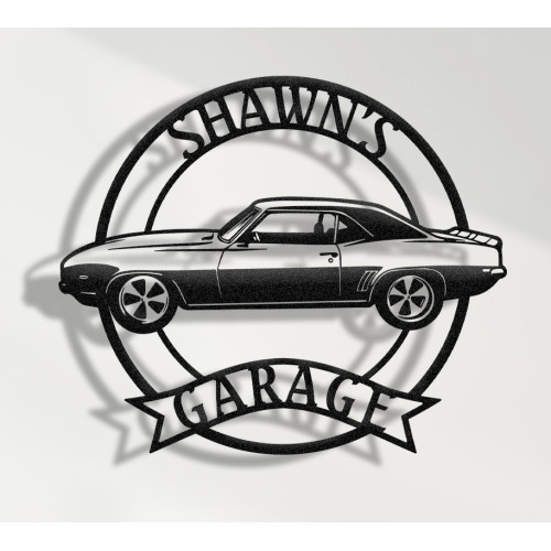 1969 Chevrolet Camaro Metal Sign, Classic Muscle Car Wall Art, Vintage Garage Decor, Retro Chevy Camaro Wall Sign, American Car Collector Gift