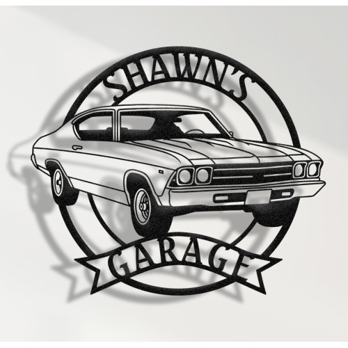 1969 Chevy Chevelle Metal Tablo, Klasik Kaslı Araba Duvar Dekoru, Vintage Garaj Tasarımı, Retro Chevelle Tabelası, Amerikan Performans Aracı Hediyesi