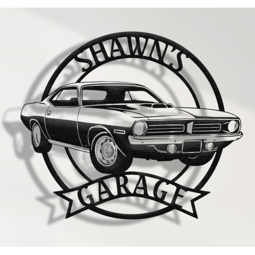 1970 Plymouth Hemi Cuda Metal Duvar Tablosu - Kişiselleştirilmiş Garaj Dekoru - Muscle Car Duvar Sanatı