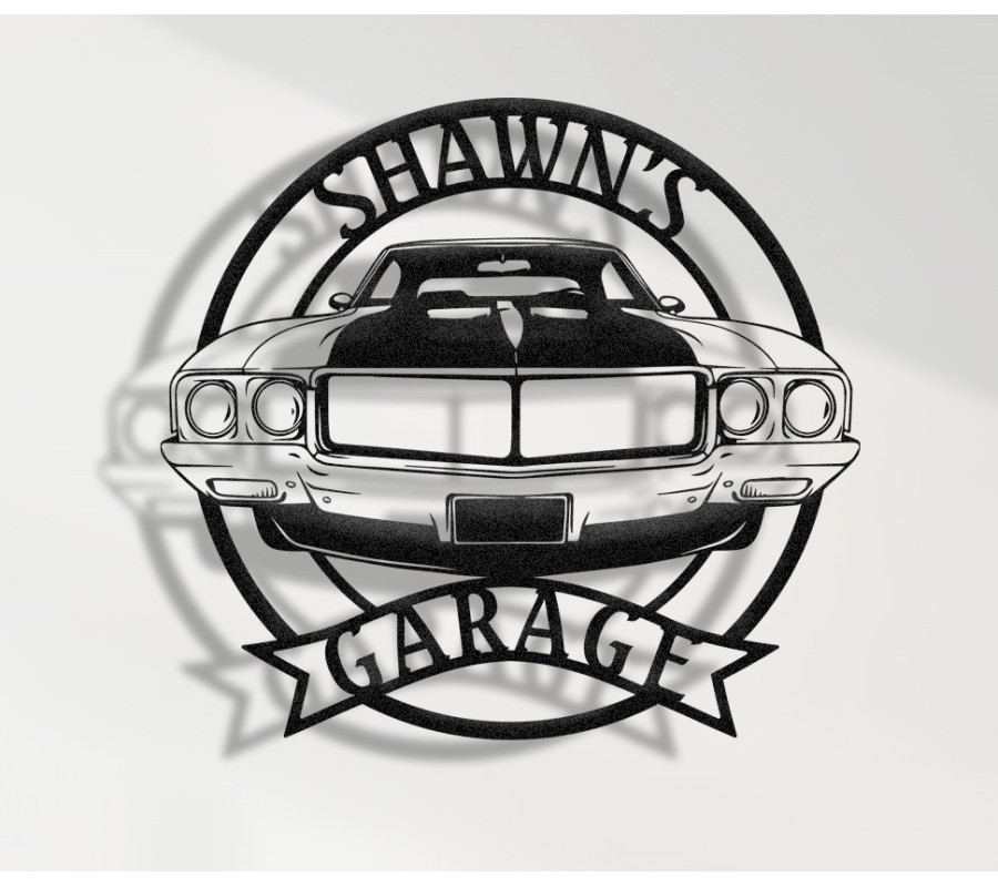 1970 Buick GSX Metal Wall Art, Muscle Car Front View Decor, Office Wall Design, Luxury Garage Accent, Collector’s American Classic