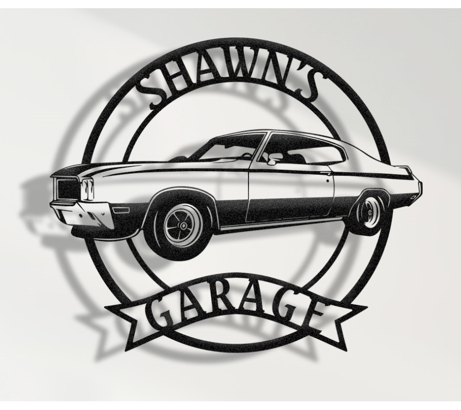 1970 Buick GSX Metal Sign, Classic Muscle Car Wall Art, Vintage Garage Decor, Retro Buick Wall Sign, American Performance Legend Gift