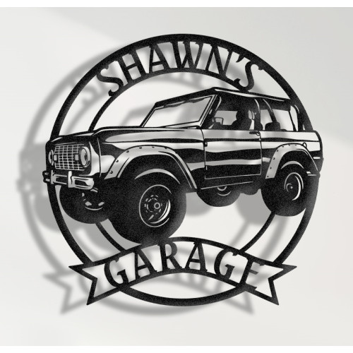 1970 Ford Bronco Metal Wall Art - Classic Off-Road SUV Decor - Vintage Garage Sign - Retro Ford Bronco Wall Art - Personalized Car Gift