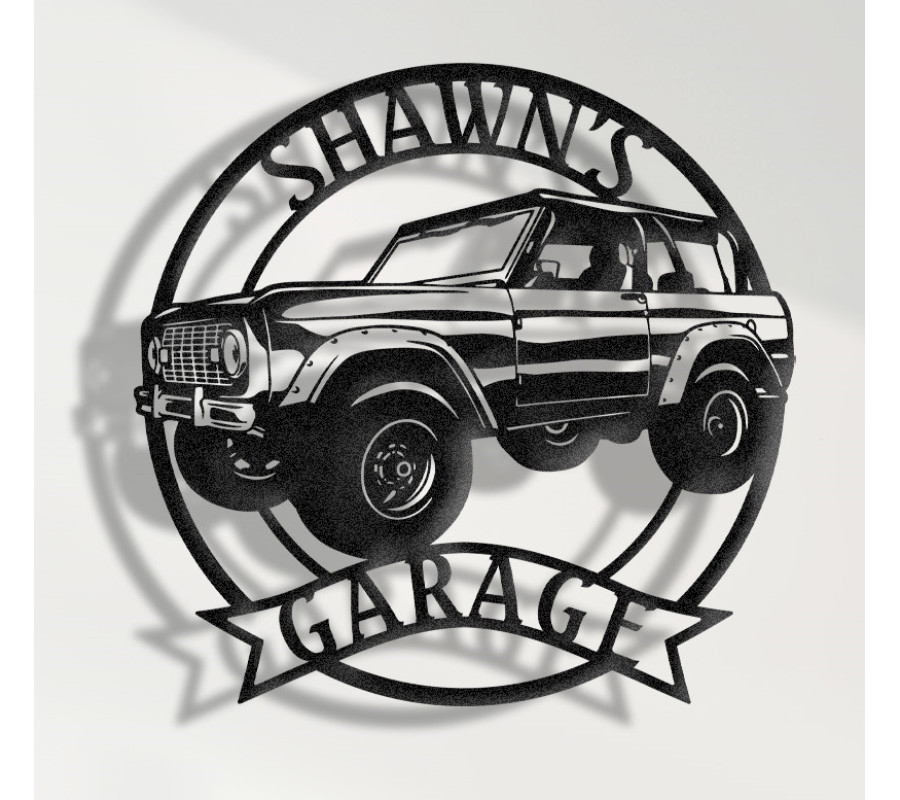 1970 Ford Bronco Metal Wall Art - Classic Off-Road SUV Decor - Vintage Garage Sign - Retro Ford Bronco Wall Art - Personalized Car Gift