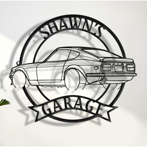 Nissan 240Z 1972 Metal Sign, Classic Car Decor, Garage Wall Art, Nissan Garage Sign, 240Z Accessories, Vintage Japanese  Sign