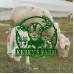 Sheep Motif Round Cut Metal Sign – Rustic and Modern Touch