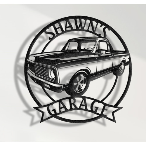 1971 Chevrolet S10 Metal Wall Sign - Personalized Garage Decor - Classic Truck Wall Art