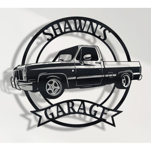 1984 GMC Truck Metal Wall Sign - Personalized Garage Decor - Classic Pickup Truck Wall Art