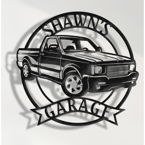 1991 GMC Syclone Metal Wall Sign - Personalized Garage Decor - Classic Performance Truck Wall Art