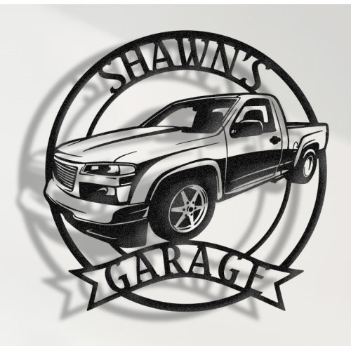 2004 GMC Truck Metal Wall Sign - Personalized Garage Decor - Classic Pickup Truck Wall Art