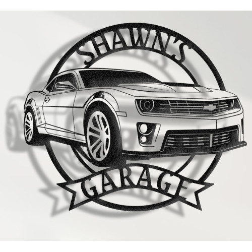 2015 Camaro ZL1 Metal Wall Sign - Personalized Garage Decor - Classic Muscle Car Wall Art