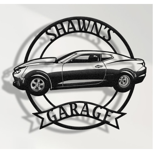 2019 Chevrolet Camaro Metal Wall Sign - Personalized Garage Decor - Modern Muscle Car Wall Art