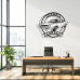 American Car 1968 Metal Wall Sign - Personalized Garage Decor - Classic Muscle Car Wall Art
