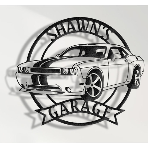 American Muscle Car 2014 Metal Duvar Tablosu - Kişiselleştirilmiş Garaj Dekoru - Modern Muscle Car Duvar Sanatı