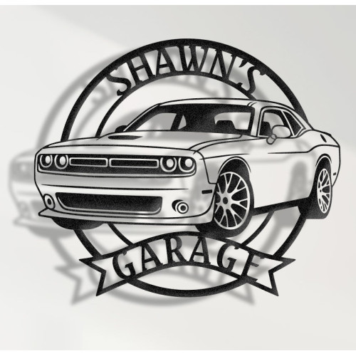 American Muscle Car 2015 Metal Wall Sign - Personalized Garage Decor - Modern Muscle Car Wall Art