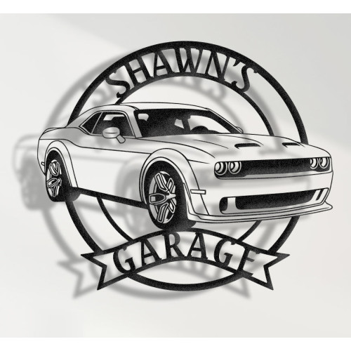 American Muscle Car 2019 Metal Wall Sign - Personalized Garage Decor - Modern Muscle Car Wall Art