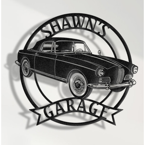 BMW 503 (1956–1959) Metal Wall Sign - Personalized Garage Decor - Classic German Luxury Car Wall Art