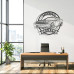 Challenger SRT Metal Wall Sign - Personalized Garage Decor - Modern American Muscle Car Wall Art