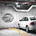 Challenger SRT Metal Wall Sign - Personalized Garage Decor - Modern American Muscle Car Wall Art