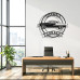Chevrolet Bel Air 1955 Side View Custom Metal Wall Sign – Personalized Garage or Home Decor