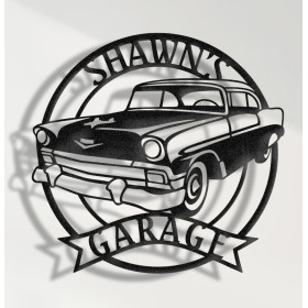 Chevrolet Bel Air 1956 Custom Metal Wall Sign – Personalized Garage or Home Decor